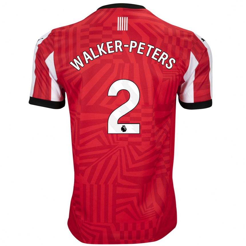 Homme Football Maillot Kyle Walker-Peters #2 Rouge Blanc Tenues Domicile 2024/25