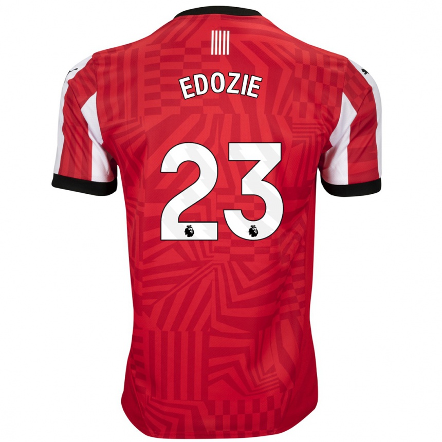 Homme Football Maillot Samuel Edozie #23 Rouge Blanc Tenues Domicile 2024/25