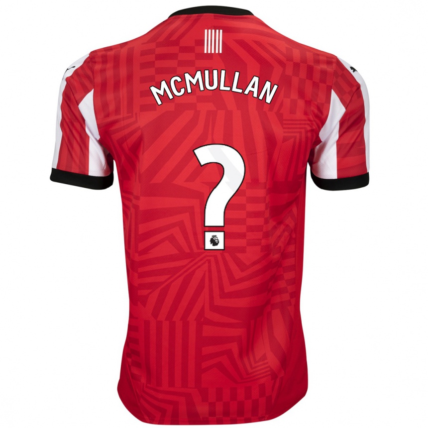 Homme Football Maillot Korban Mcmullan #0 Rouge Blanc Tenues Domicile 2024/25