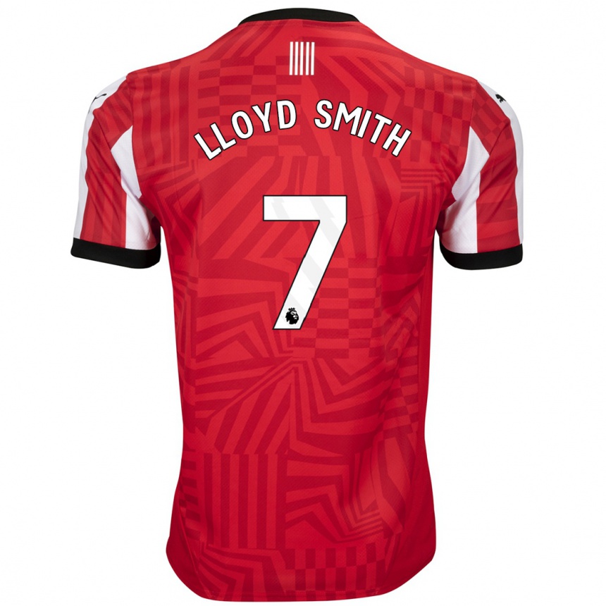 Homme Football Maillot Lexi Lloyd-Smith #7 Rouge Blanc Tenues Domicile 2024/25