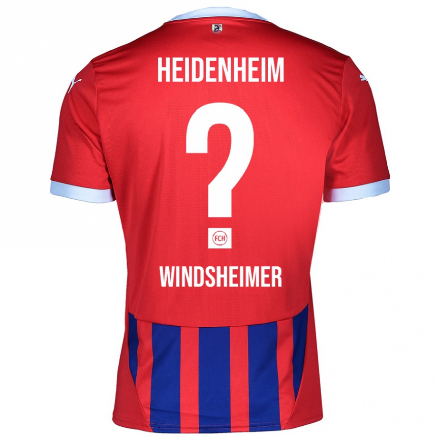 Homme Football Maillot Tim Windsheimer #0 Rouge Bleu Tenues Domicile 2024/25