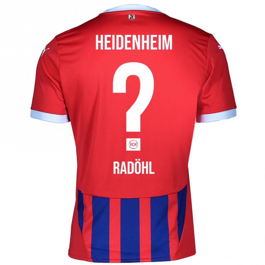 Homme Football Maillot Tim Radöhl #0 Rouge Bleu Tenues Domicile 2024/25