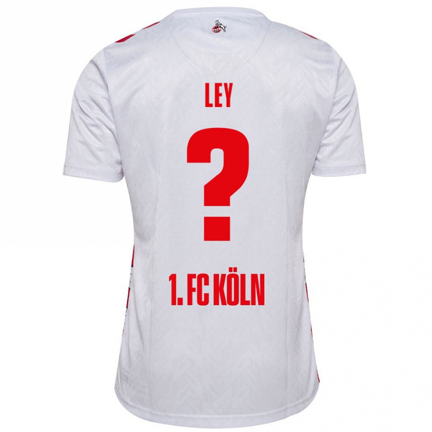 Homme Football Maillot Benjamin Ley #0 Blanc Rouge Tenues Domicile 2024/25