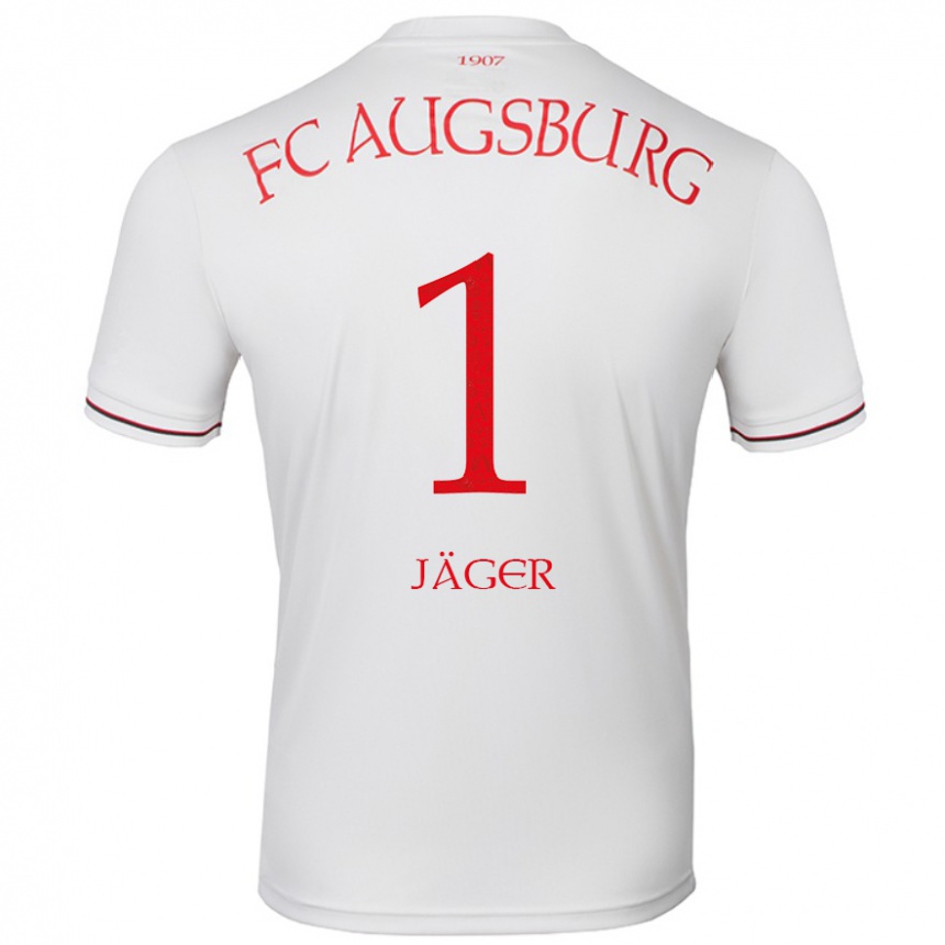 Homme Football Maillot Tobias Jäger #1 Blanc Tenues Domicile 2024/25