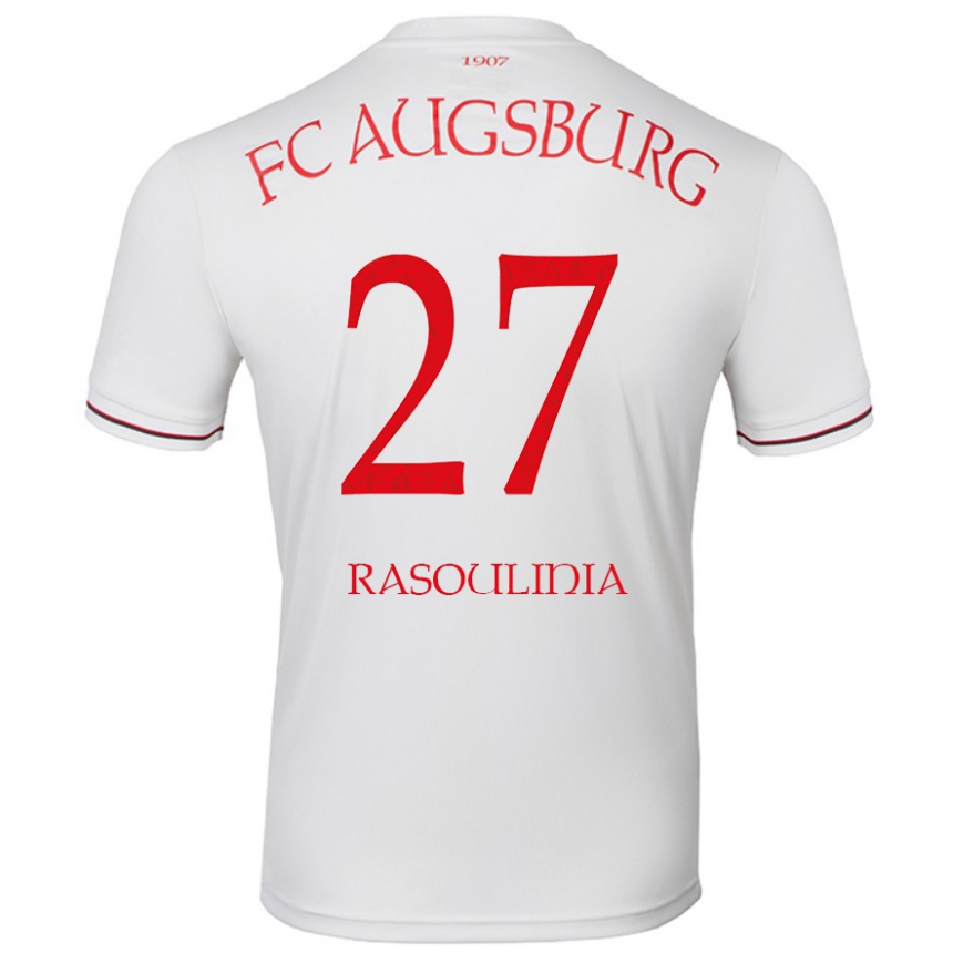 Homme Football Maillot Nick Rasoulinia #27 Blanc Tenues Domicile 2024/25