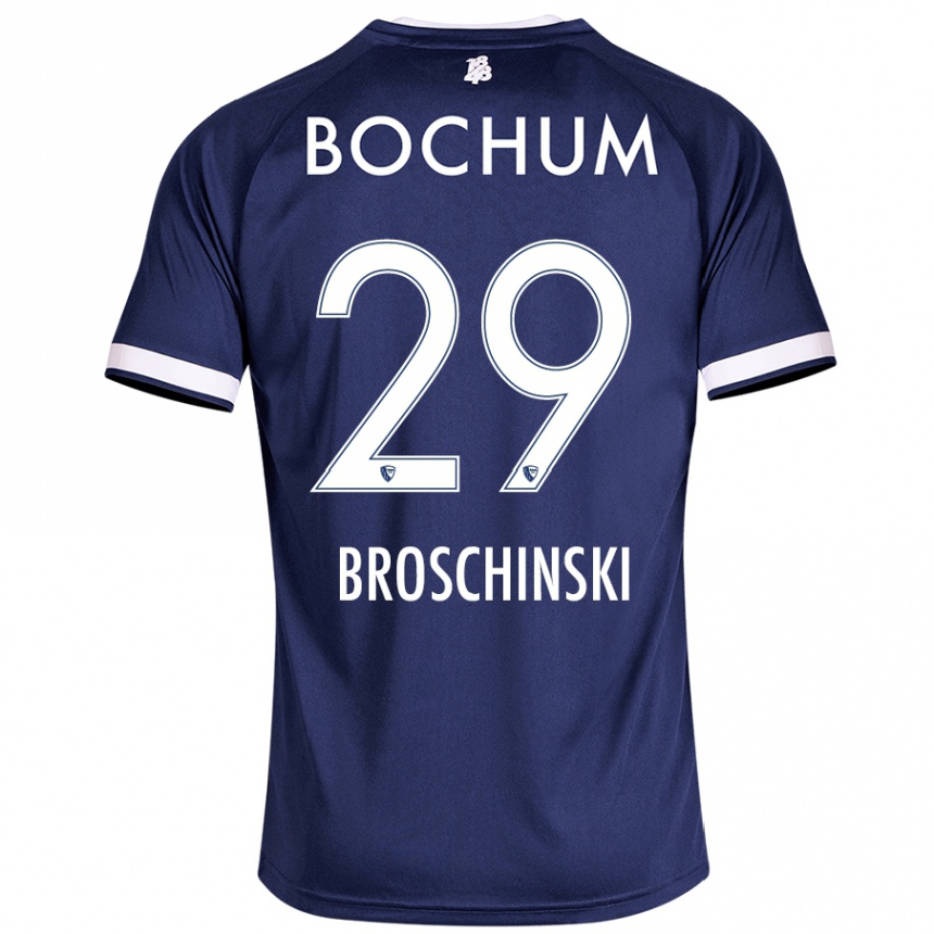 Homme Football Maillot Moritz Broschinski #29 Bleu Foncé Tenues Domicile 2024/25