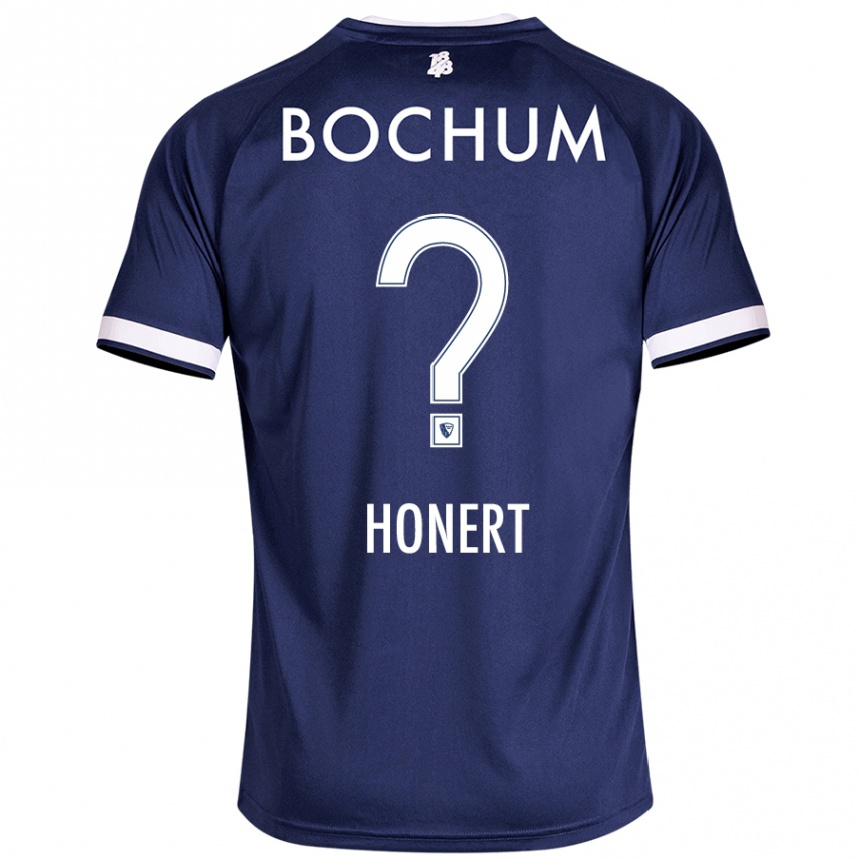 Homme Football Maillot Jan Honert #0 Bleu Foncé Tenues Domicile 2024/25