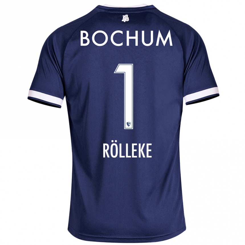 Homme Football Maillot Hugo Rölleke #1 Bleu Foncé Tenues Domicile 2024/25