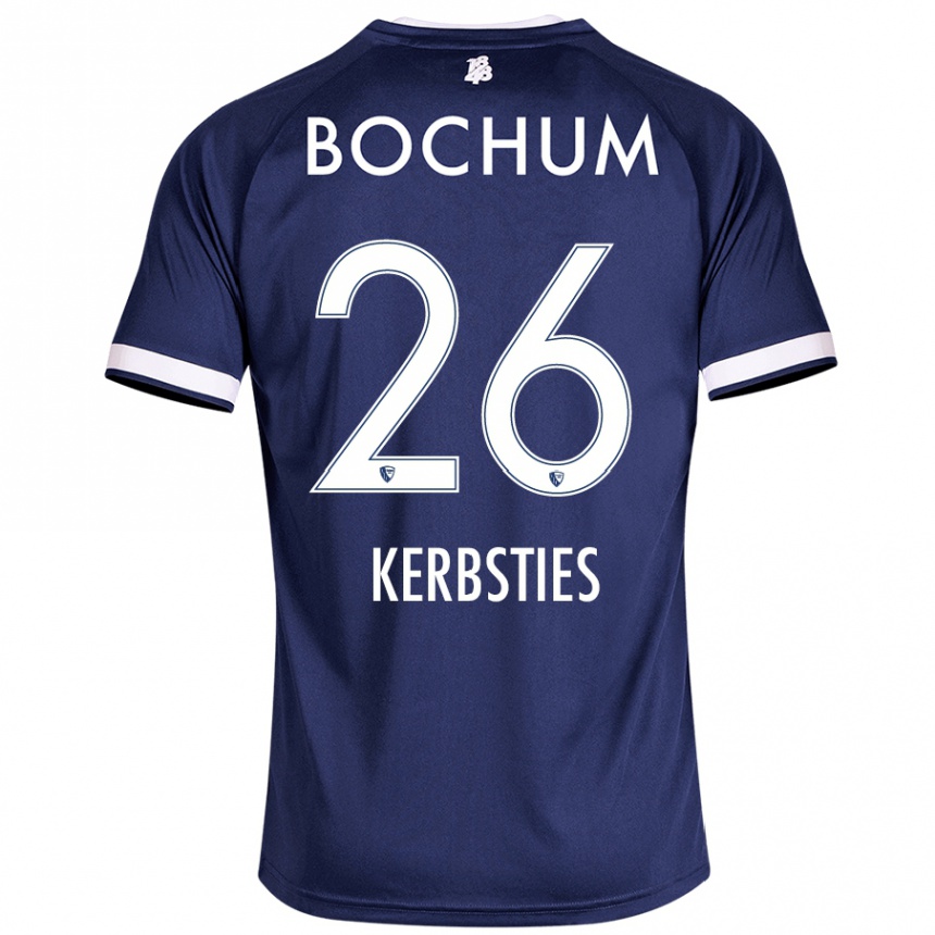 Homme Football Maillot Keanu Kerbsties #26 Bleu Foncé Tenues Domicile 2024/25