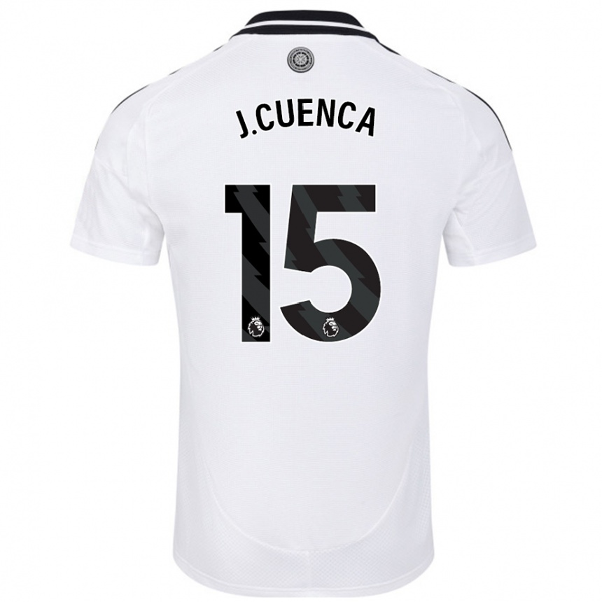 Homme Football Maillot Jorge Cuenca #15 Blanc Tenues Domicile 2024/25