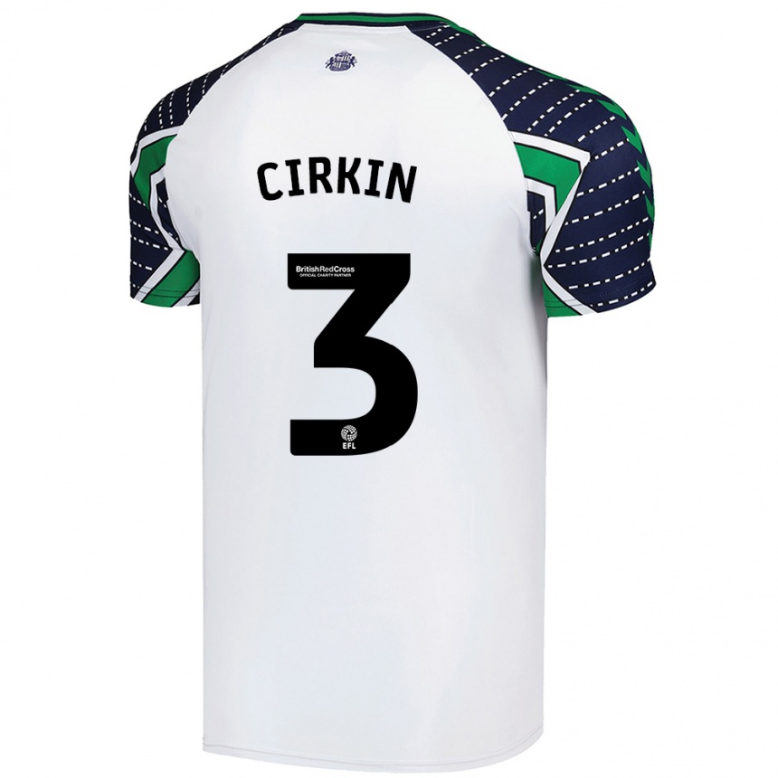 Homme Football Maillot Dennis Cirkin #3 Blanc Tenues Extérieur 2024/25