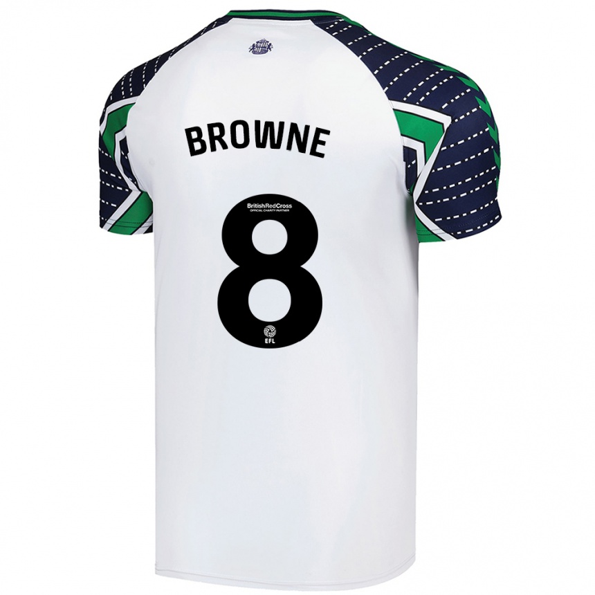 Homme Football Maillot Alan Browne #8 Blanc Tenues Extérieur 2024/25