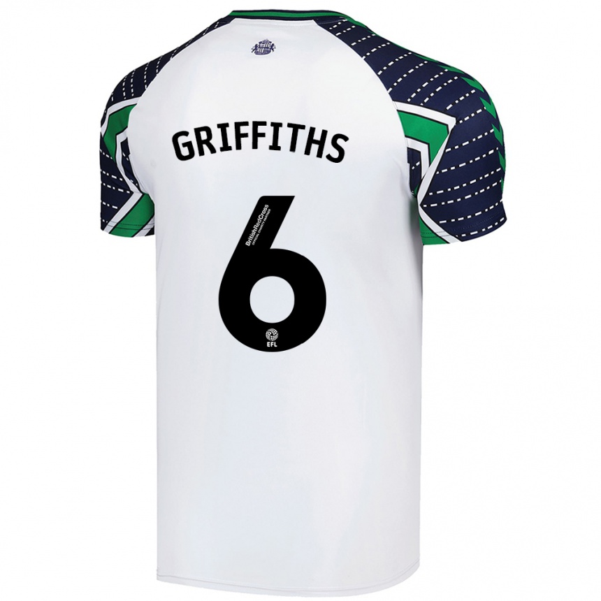 Homme Football Maillot Louise Griffiths #6 Blanc Tenues Extérieur 2024/25