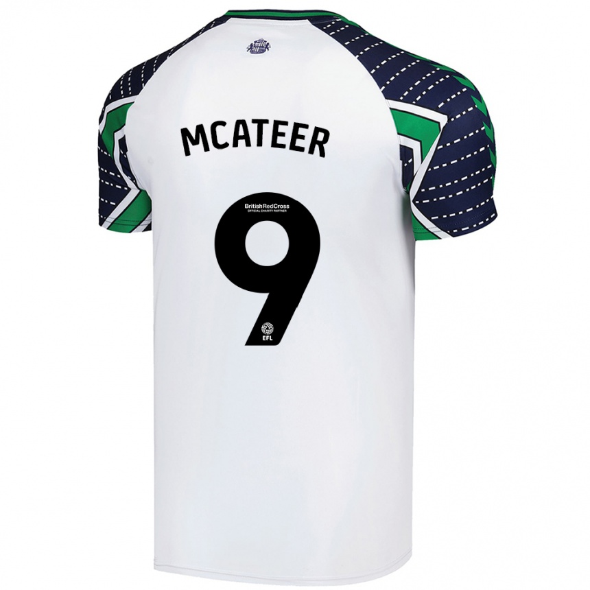 Homme Football Maillot Mary Mcateer #9 Blanc Tenues Extérieur 2024/25