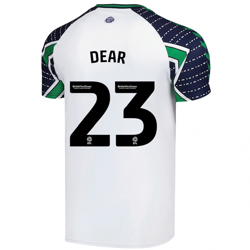 Homme Football Maillot Jenna Dear #23 Blanc Tenues Extérieur 2024/25