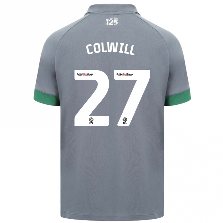 Homme Football Maillot Rubin Colwill #27 Gris Foncé Tenues Extérieur 2024/25