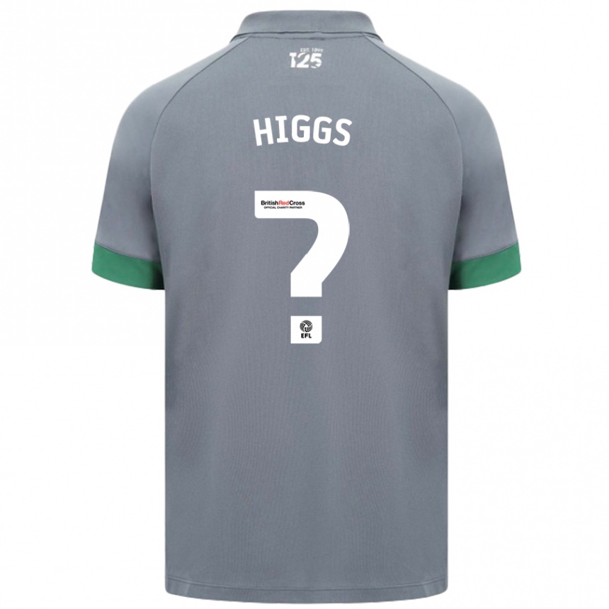 Homme Football Maillot Daniel Higgs #0 Gris Foncé Tenues Extérieur 2024/25