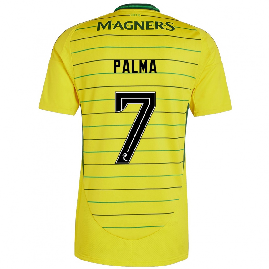 Homme Football Maillot Luis Palma #7 Jaune Tenues Extérieur 2024/25