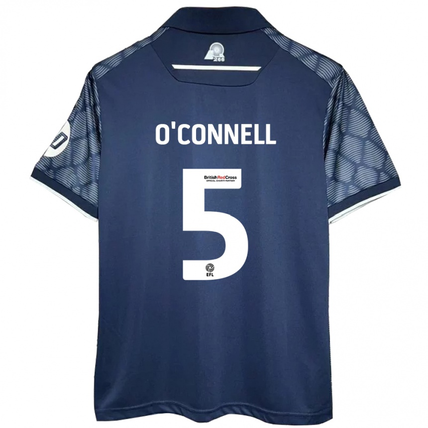 Homme Football Maillot Eoghan O'connell #5 Noir Tenues Extérieur 2024/25