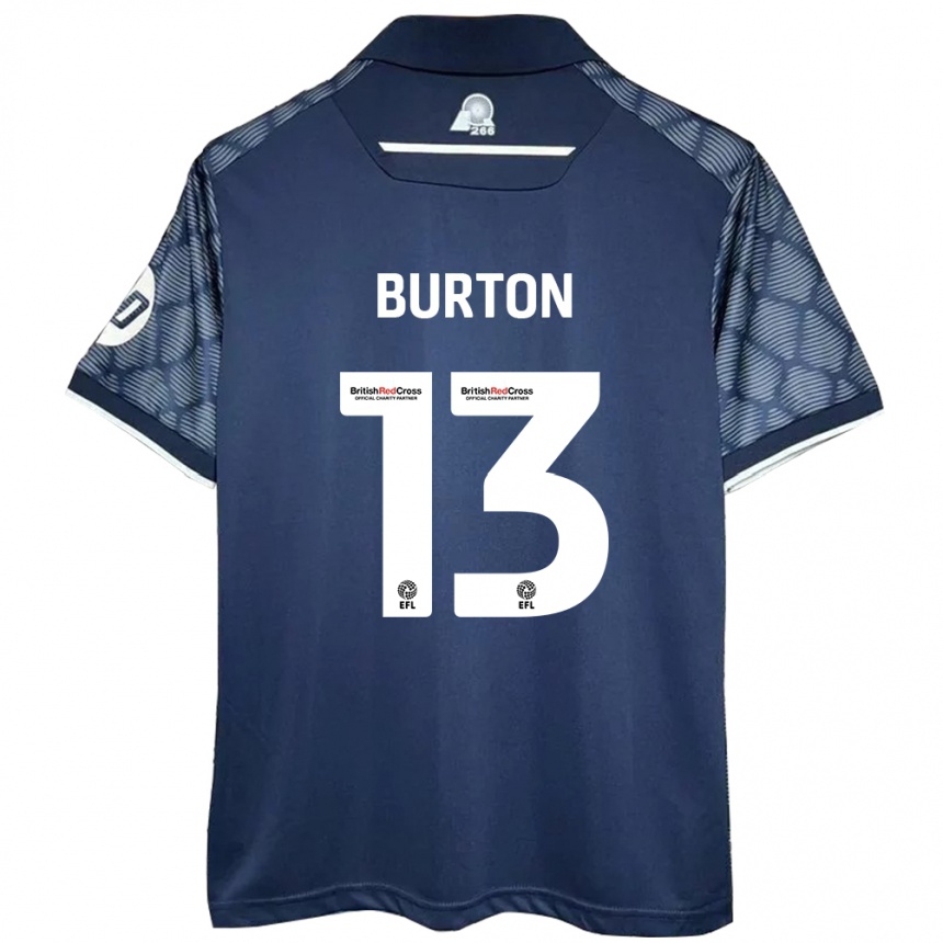 Homme Football Maillot Callum Burton #13 Noir Tenues Extérieur 2024/25