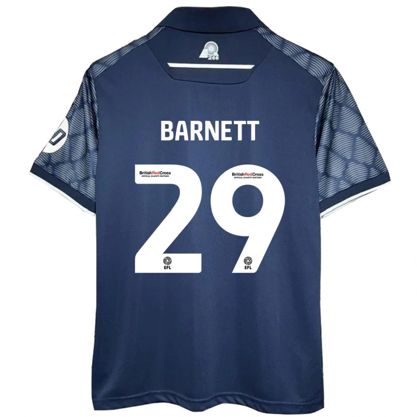 Homme Football Maillot Ryan Barnett #29 Noir Tenues Extérieur 2024/25