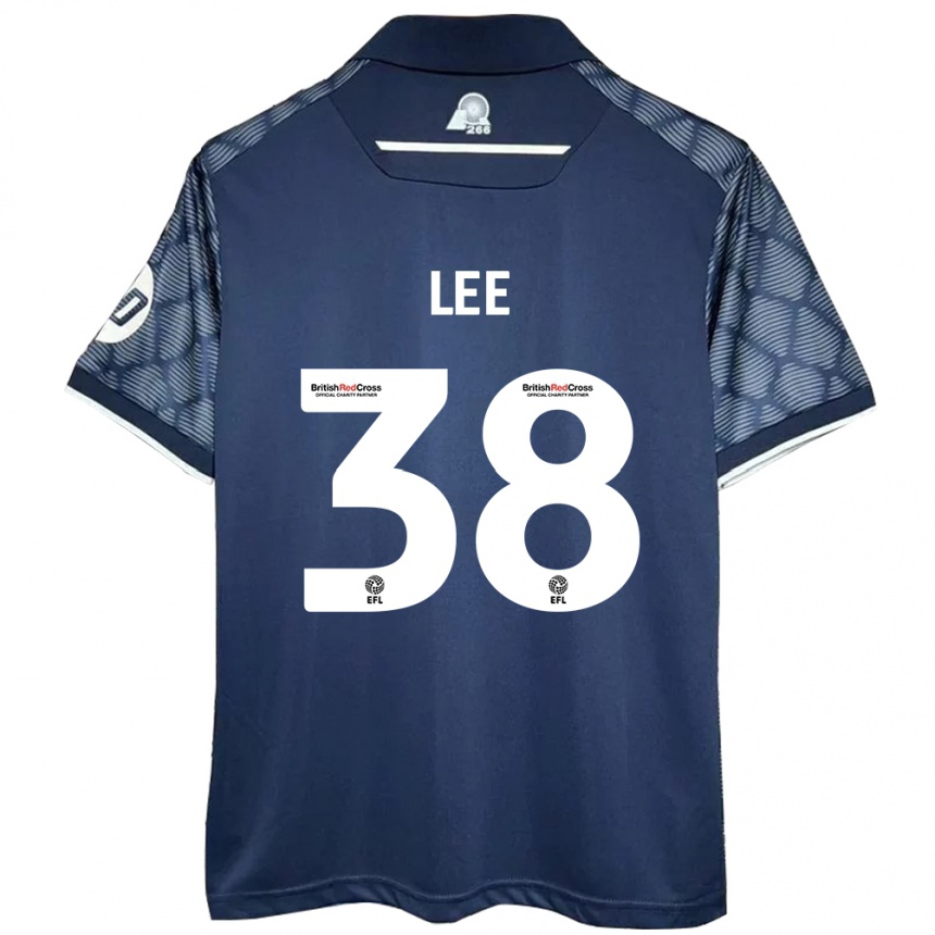 Homme Football Maillot Elliot Lee #38 Noir Tenues Extérieur 2024/25