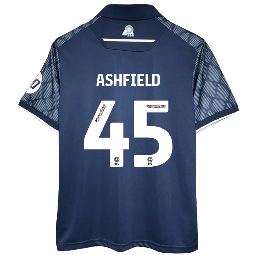 Homme Football Maillot Harry Ashfield #45 Noir Tenues Extérieur 2024/25