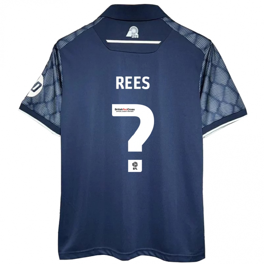 Homme Football Maillot Joe Rees #0 Noir Tenues Extérieur 2024/25