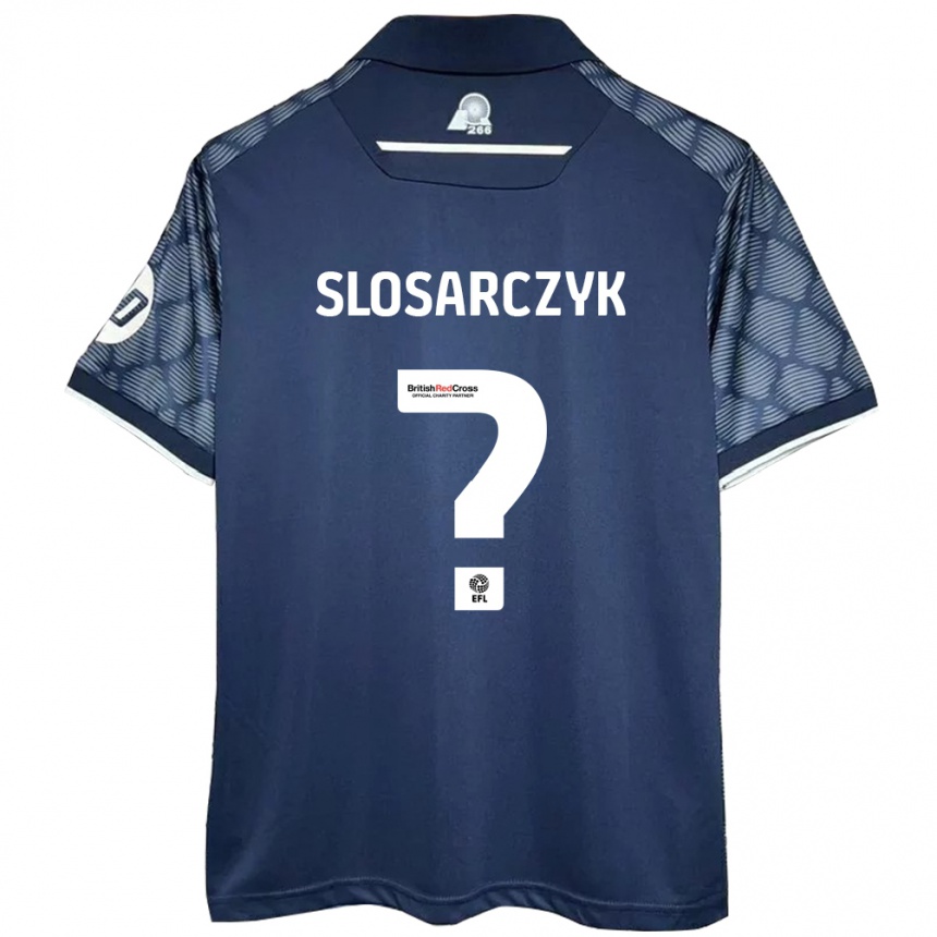 Homme Football Maillot Nikolas Slosarczyk #0 Noir Tenues Extérieur 2024/25