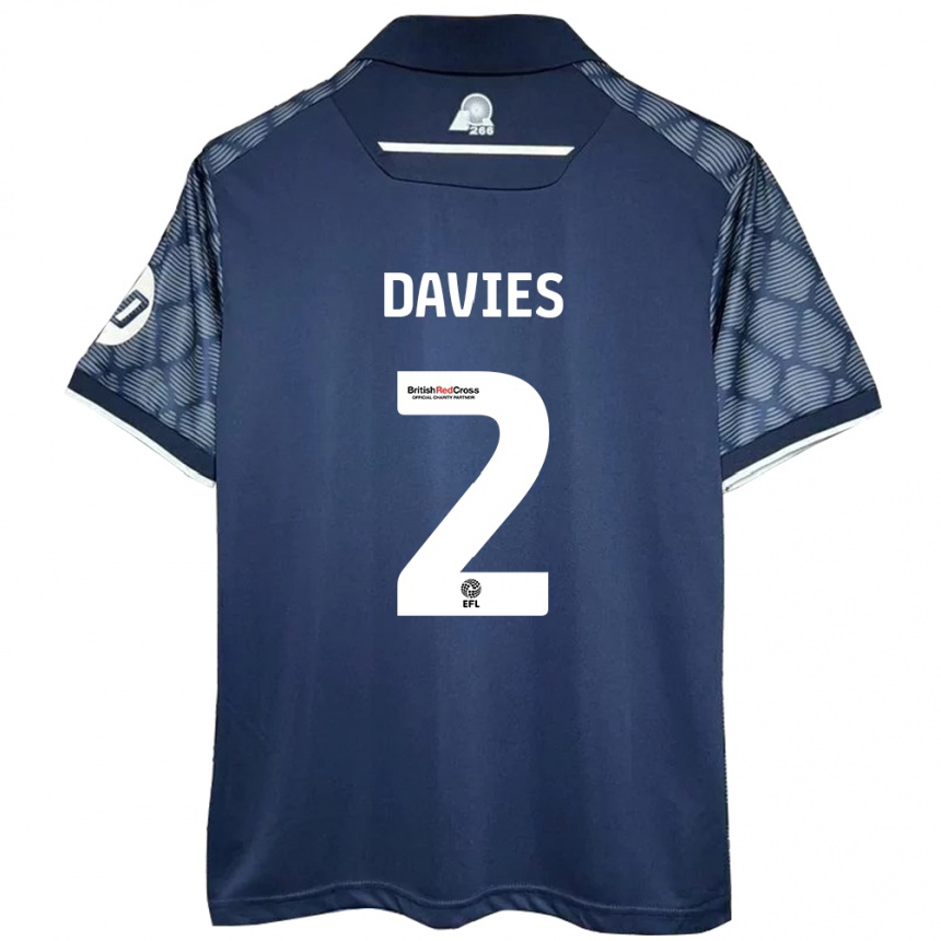 Homme Football Maillot Phoebe Davies #2 Noir Tenues Extérieur 2024/25