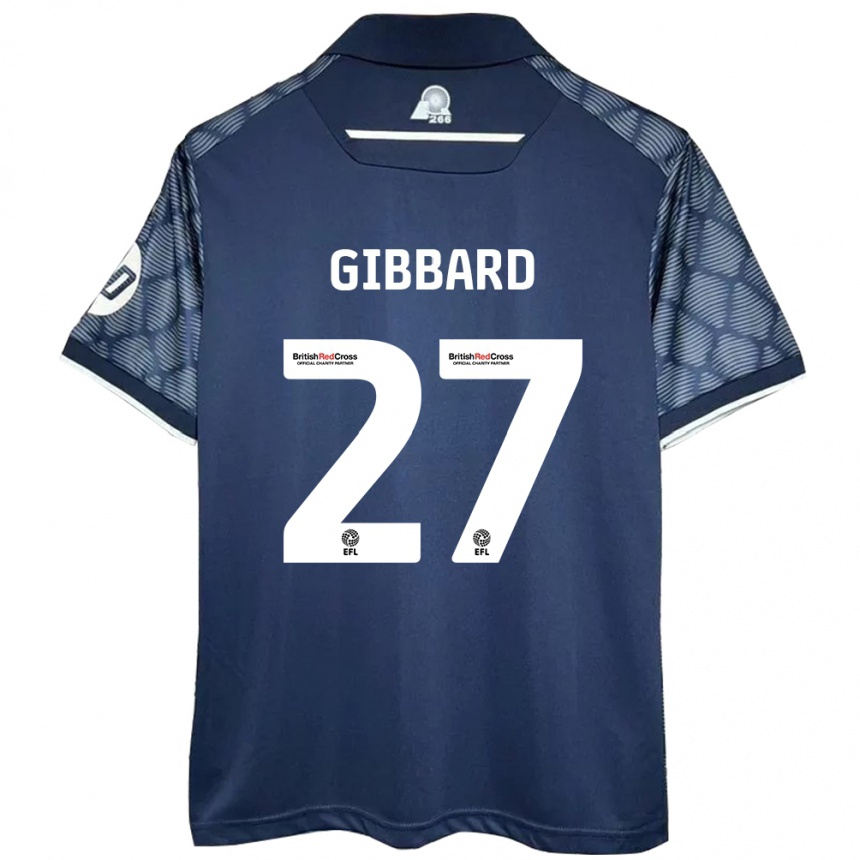 Homme Football Maillot Mari Gibbard #27 Noir Tenues Extérieur 2024/25