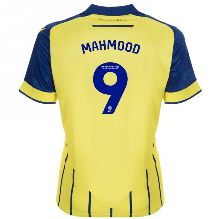 Homme Football Maillot Mariam Mahmood #9 Jaune Bleu Tenues Extérieur 2024/25