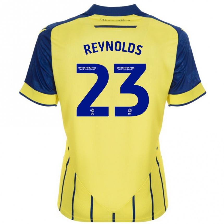 Homme Football Maillot Taylor Reynolds #23 Jaune Bleu Tenues Extérieur 2024/25