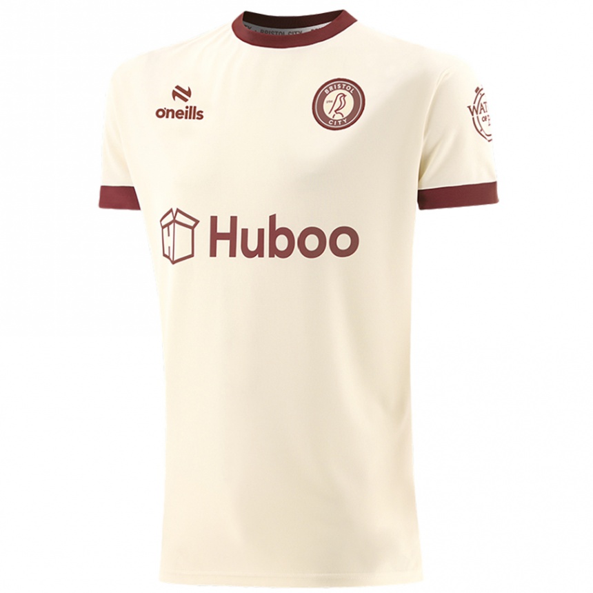 Homme Football Maillot Votre Nom #0 Blanc Crème Tenues Extérieur 2024/25