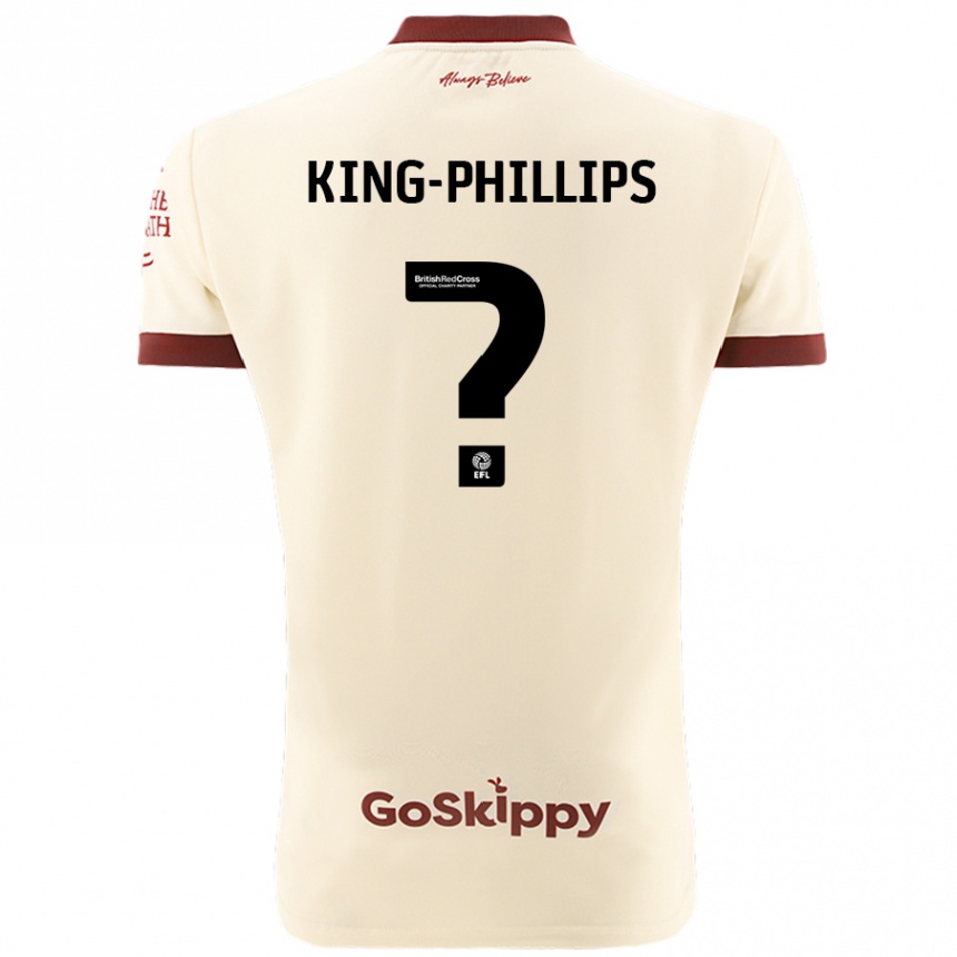 Homme Football Maillot Zac King-Phillips #0 Blanc Crème Tenues Extérieur 2024/25