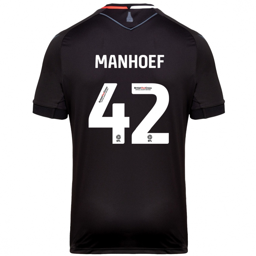 Homme Football Maillot Million Manhoef #42 Noir Tenues Extérieur 2024/25