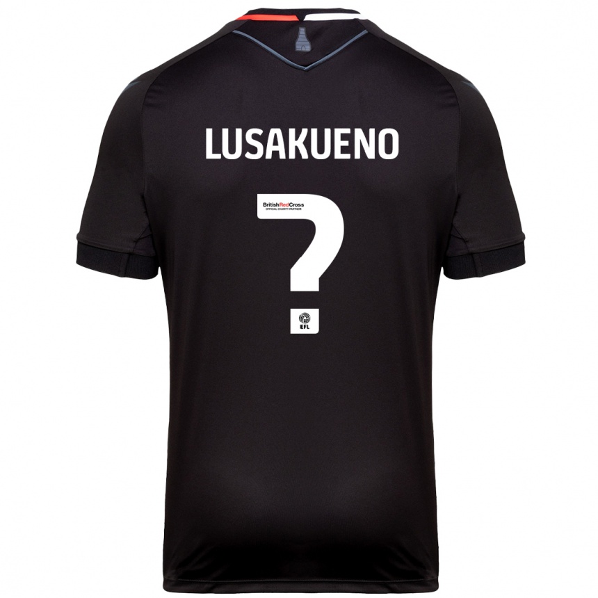 Homme Football Maillot Matty Lusakueno #0 Noir Tenues Extérieur 2024/25