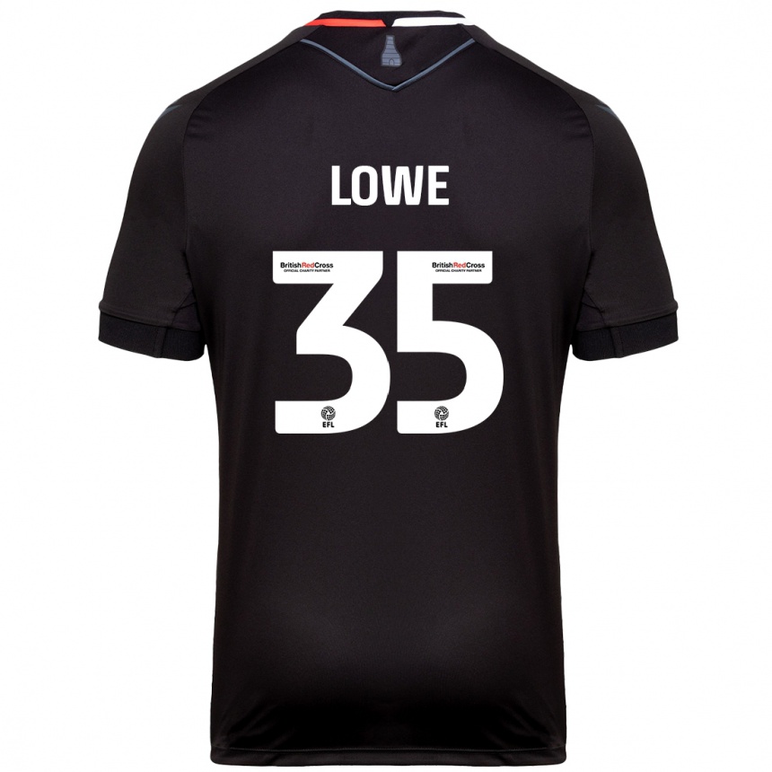 Homme Football Maillot Nathan Lowe #35 Noir Tenues Extérieur 2024/25