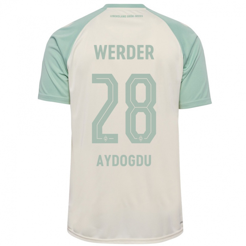 Homme Football Maillot Onur Aydogdu #28 Blanc Cassé Vert Clair Tenues Extérieur 2024/25