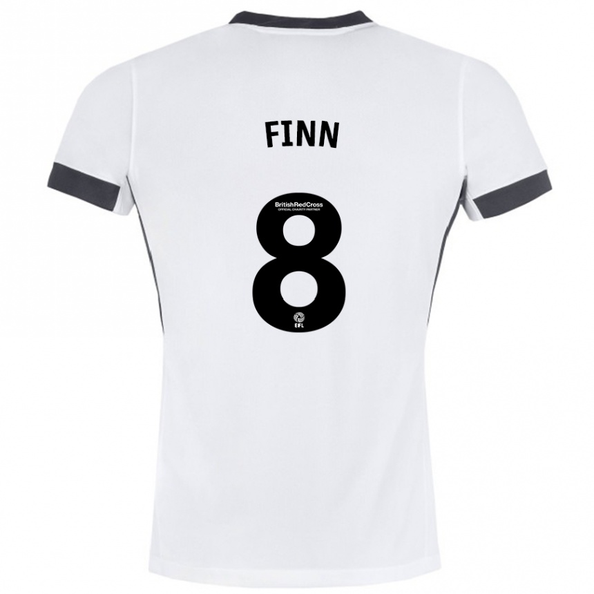 Homme Football Maillot Jamie Finn #8 Blanc Noir Tenues Extérieur 2024/25