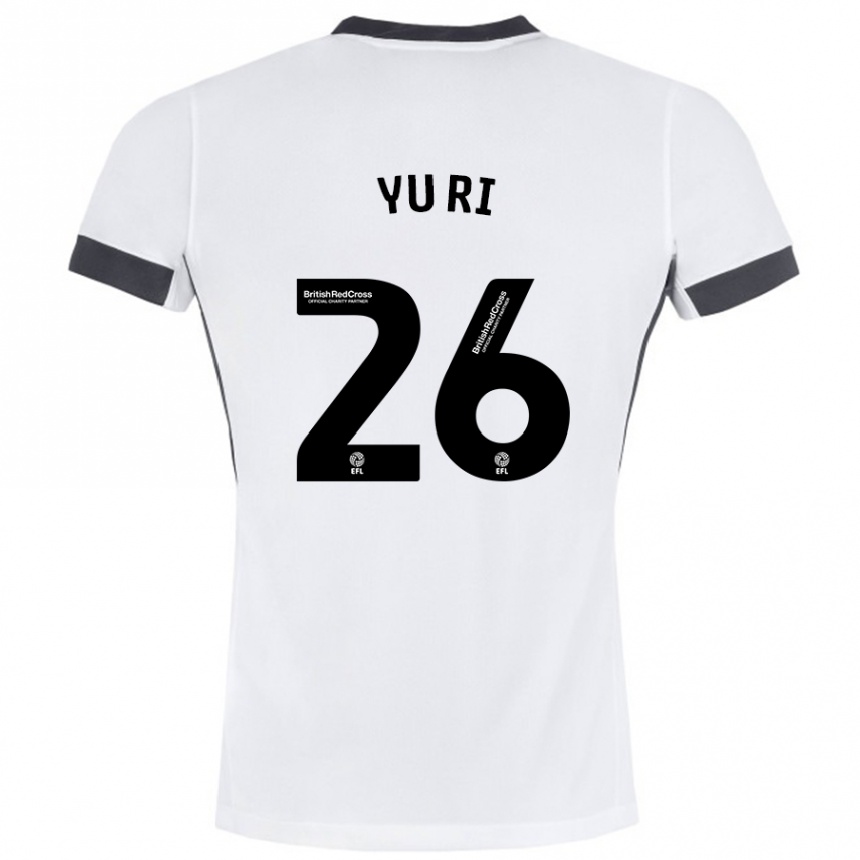 Homme Football Maillot Choe Yu-Ri #26 Blanc Noir Tenues Extérieur 2024/25