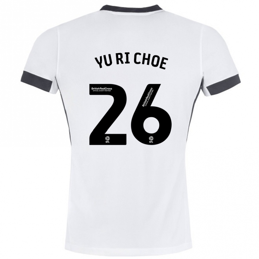 Homme Football Maillot Yu-Ri Choe #26 Blanc Noir Tenues Extérieur 2024/25