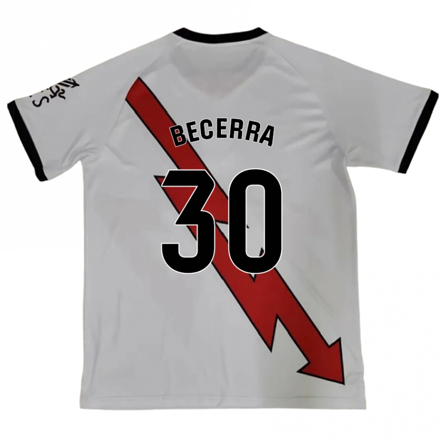 Homme Football Maillot Samuel Becerra #30 Rouge Tenues Extérieur 2024/25