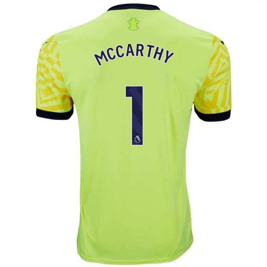 Homme Football Maillot Alex Mccarthy #1 Jaune Tenues Extérieur 2024/25