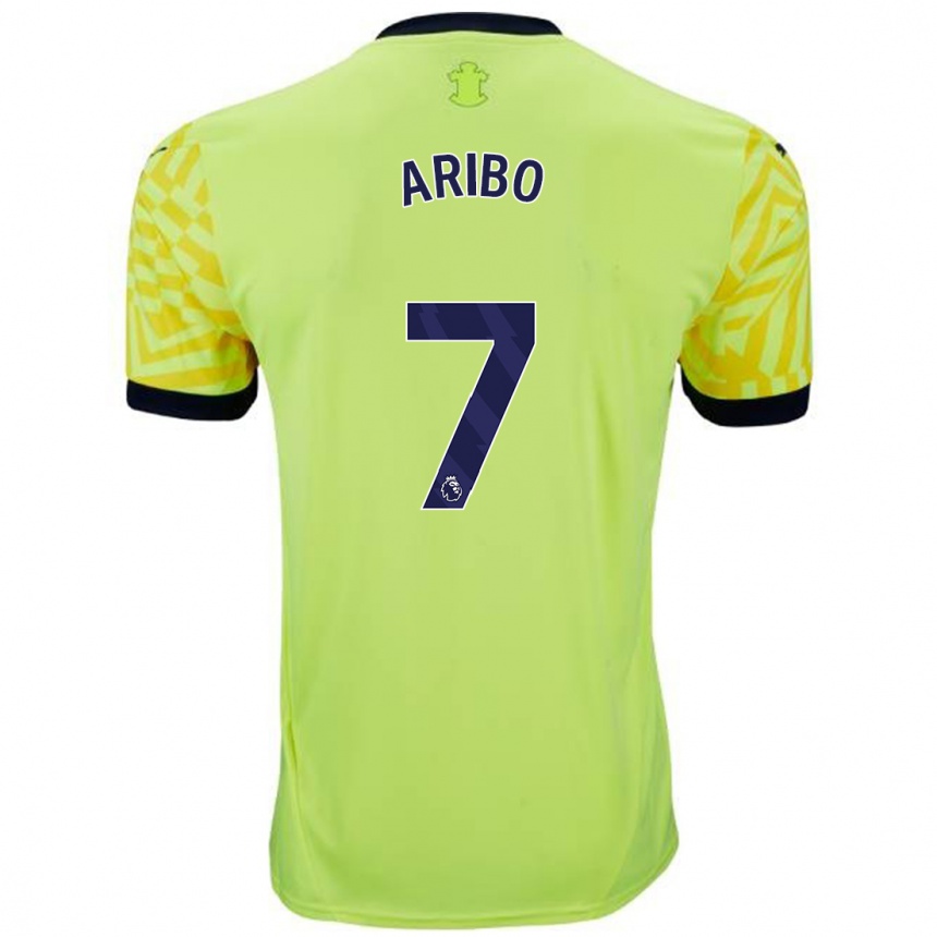 Homme Football Maillot Joe Aribo #7 Jaune Tenues Extérieur 2024/25