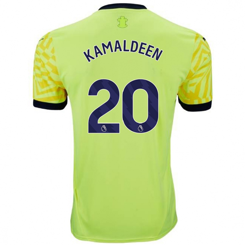 Homme Football Maillot Kamaldeen Sulemana #20 Jaune Tenues Extérieur 2024/25