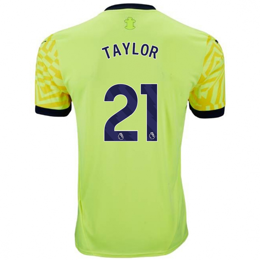 Homme Football Maillot Charlie Taylor #21 Jaune Tenues Extérieur 2024/25