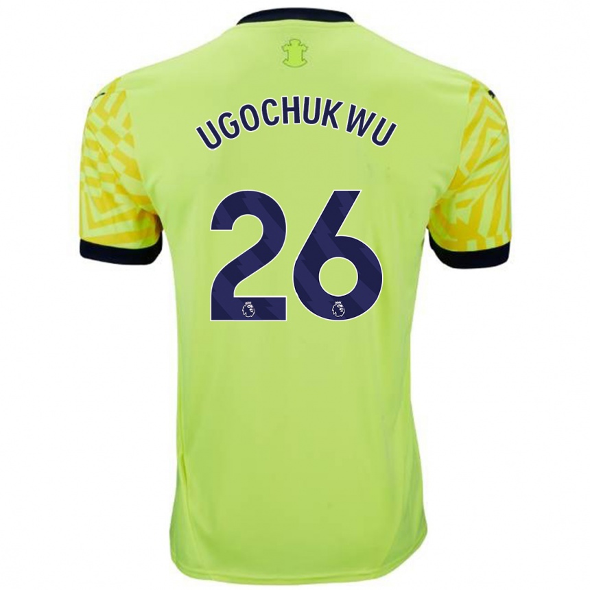 Homme Football Maillot Lesley Ugochukwu #26 Jaune Tenues Extérieur 2024/25