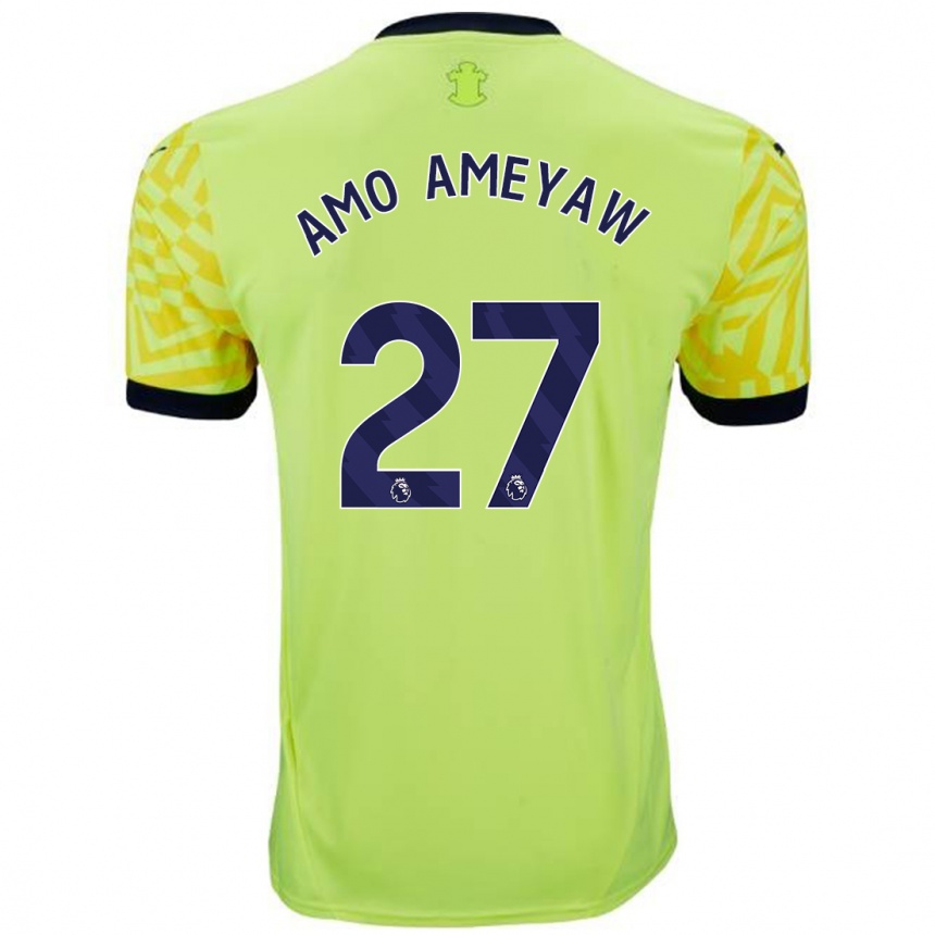 Homme Football Maillot Samuel Amo-Ameyaw #27 Jaune Tenues Extérieur 2024/25