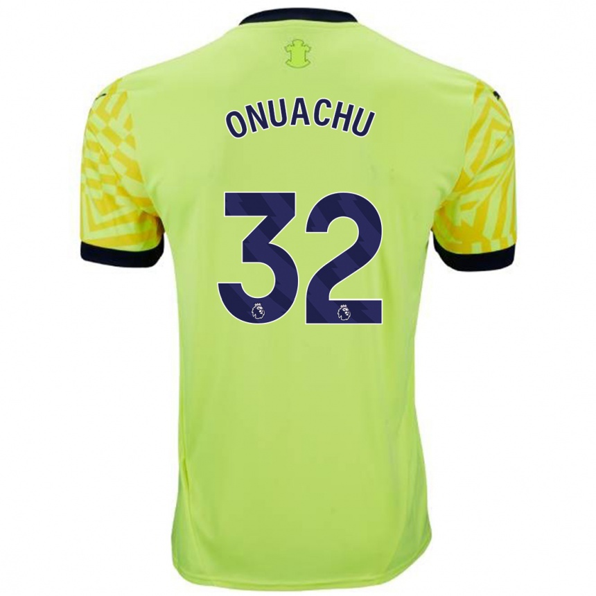 Homme Football Maillot Paul Onuachu #32 Jaune Tenues Extérieur 2024/25